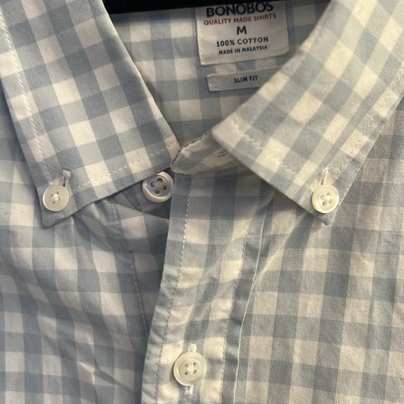Bonobos Slim Fit Buffalo Check Cotton Button Down - Picture 4 of 9